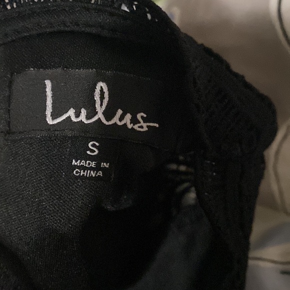 Lulus Angel in Disguise Black Lace Skater Dress Size Small - Picture 2 of 2